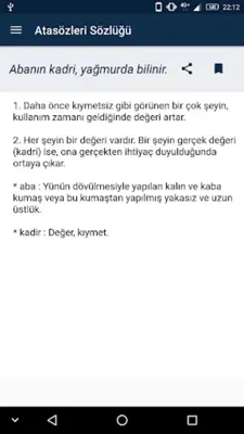 Atasözleri ve Açıklamaları Söz android App screenshot 4