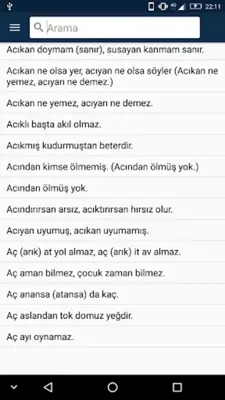 Atasözleri ve Açıklamaları Söz android App screenshot 5